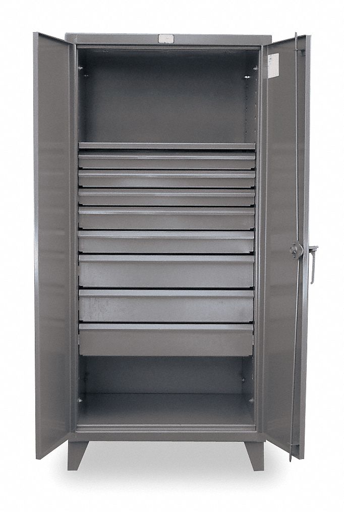 Strong Hold Heavy Duty Storage Cabinet Dark Gray 78 H X 36 W X