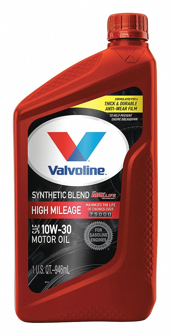 Valvoline Engine Oil 1 Qt Size Bottle 10w 30 Amber 30 To 2 F Synthetic Blend 1ucb1 Vv296 Grainger