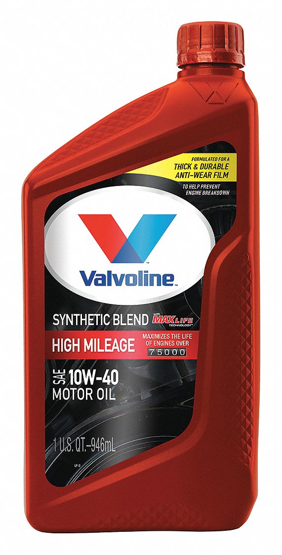 VALVOLINE 1 qt 10W-40 High Mileage with Maxlife Gas Engine