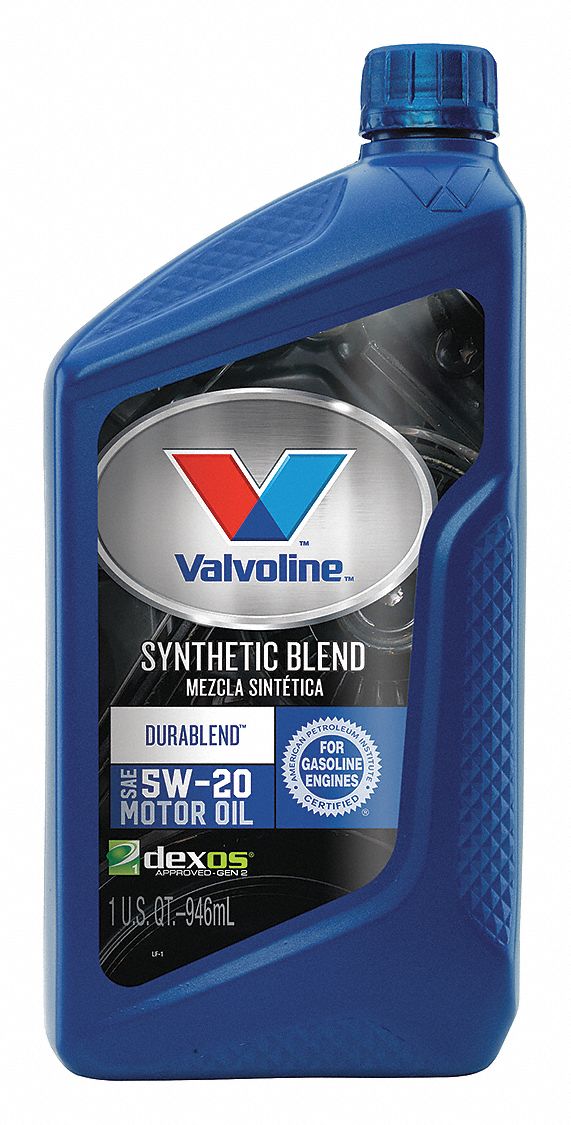 VALVOLINE Synthetic Blend, Engine Oil, 1 qt, 5W20, For Use With