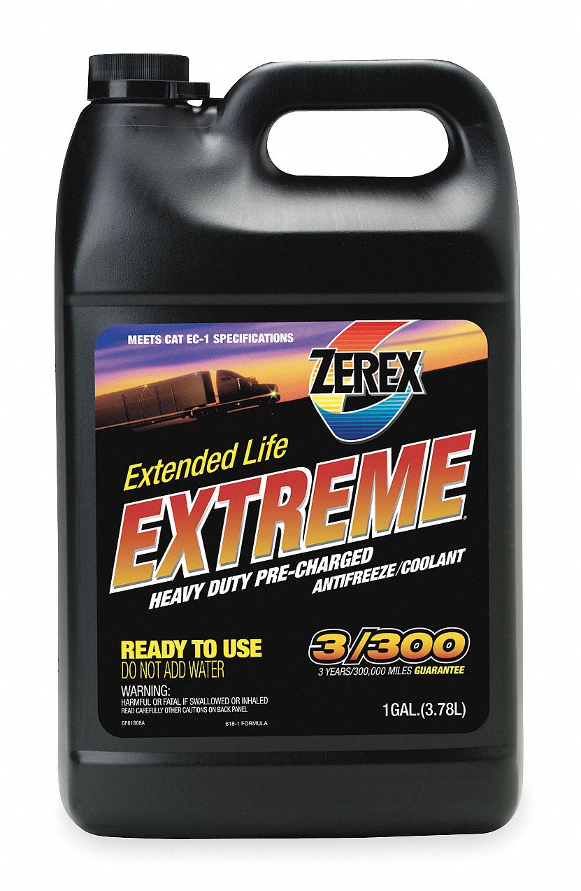 Zerex Antifreeze Coolant Chart