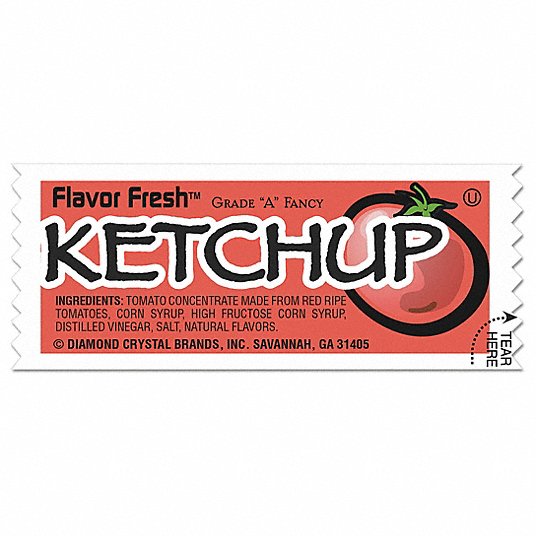 Ketchup Packets: 0.25 oz, 200 PK