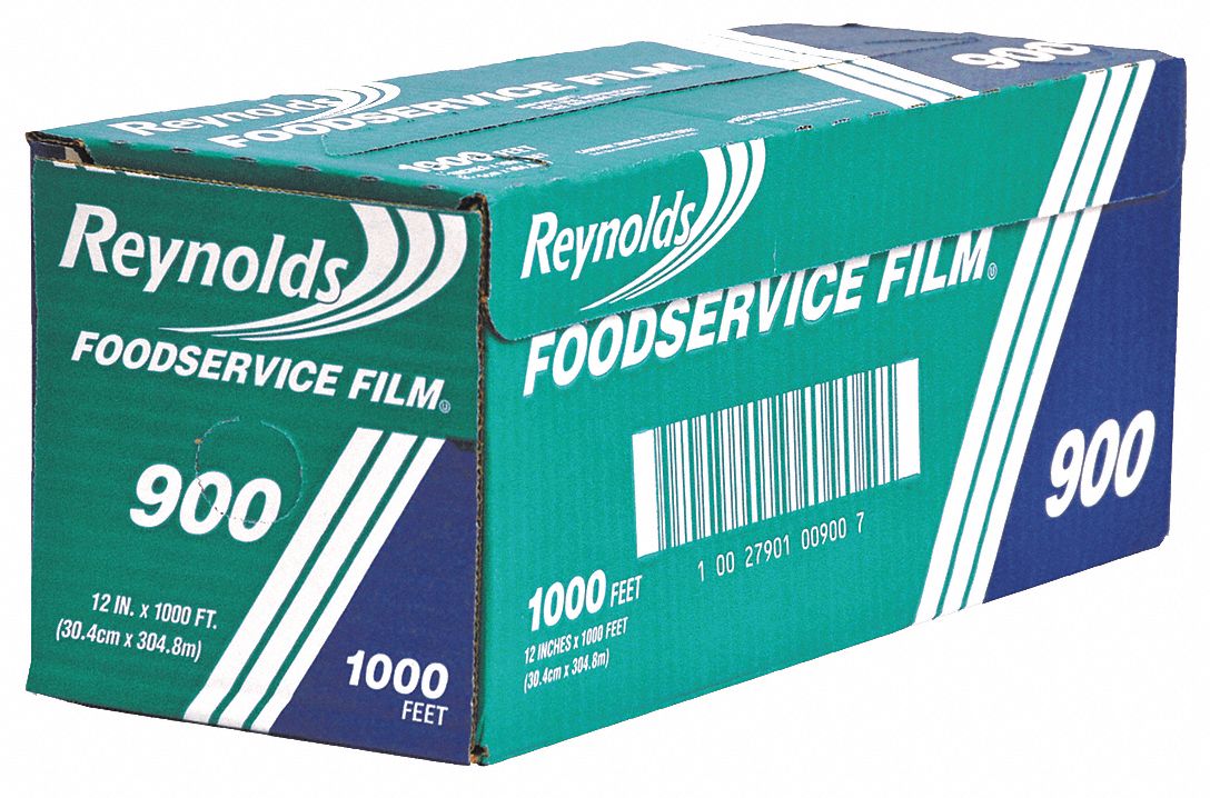 REYNOLDS Film Wrap Roll, Plastic, Standard, 1000 ft Roll Length, 12 in