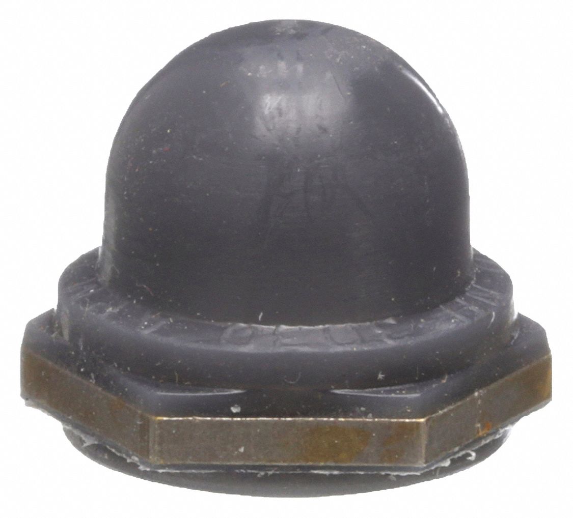 Apm Hexseal Push Button Boot, 27/64" Inside Dia., 35/64" Height Gray