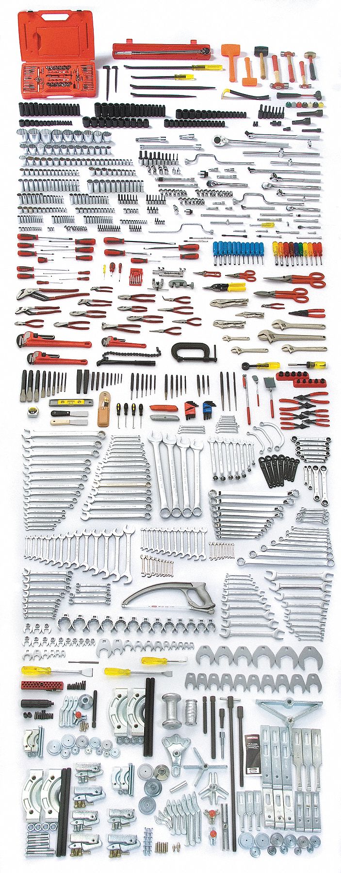 MASTER TOOL SET, 1,046 TOTAL PIECES, METRIC/SAE, ¼ IN/⅜ IN/½ IN/¾ IN SOCKET DRIVE SIZE