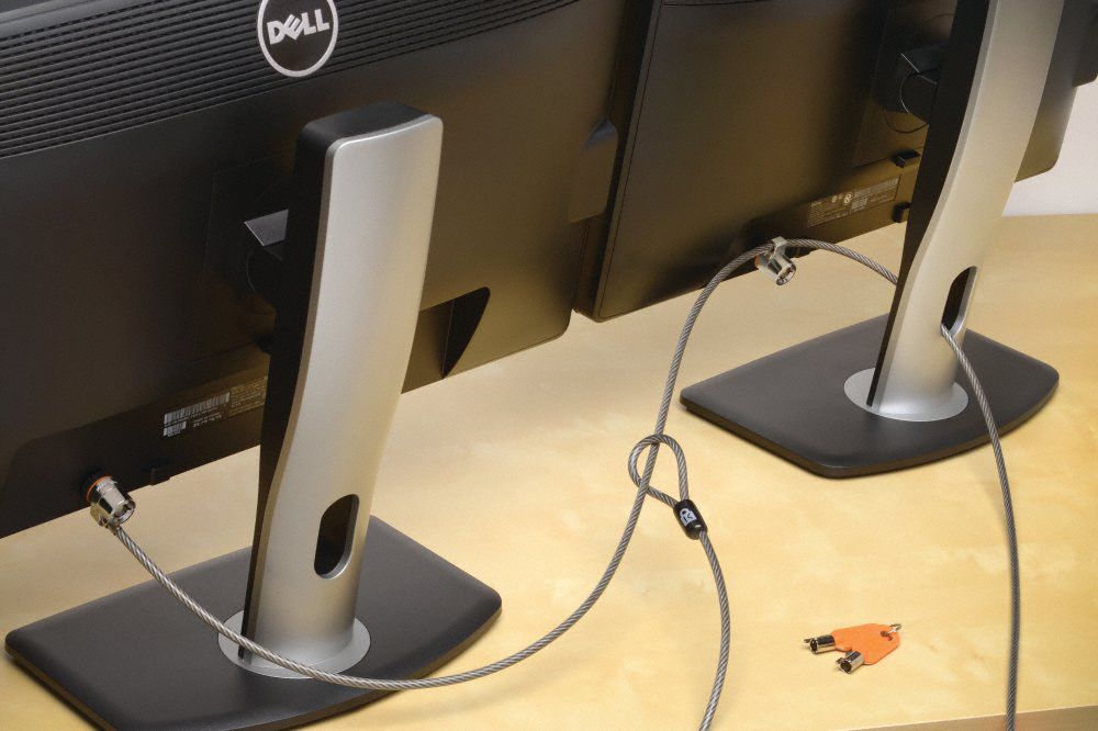 KENSINGTON Cable Lock Keyed Alike, 7 1/4 ft Cable Lg, 1/5 in Cable Dia