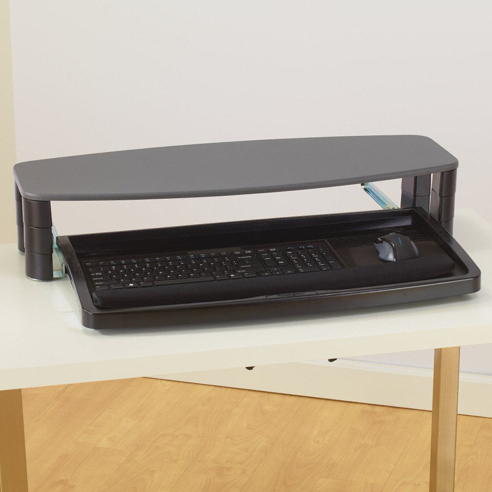 KENSINGTON Over Desk Keyboard Drawer 3 3/32 in Ht, 31 in Lg, 13 23/32