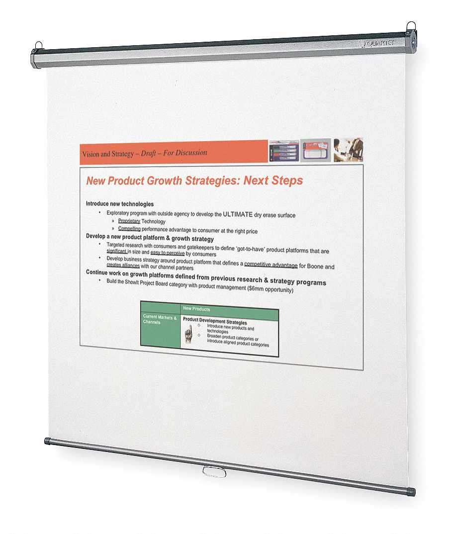 Portable Projection Screen 84 W 84 H