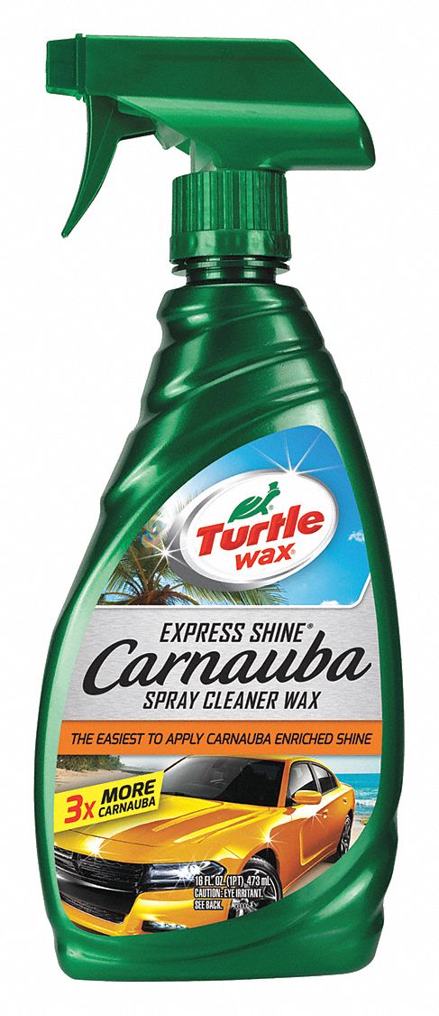 TURTLE WAX T136R 16 Oz. Car Wax Spray Bottle, Clear, Spray