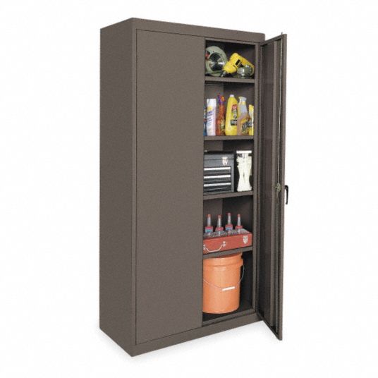 1UEZ4 Storage Cabinet, Gray, 72 in H, 36 in W