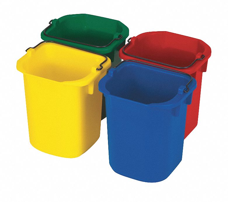 BUCKET SET,1 1/4 GAL,ASSORT COLORS,PK4
