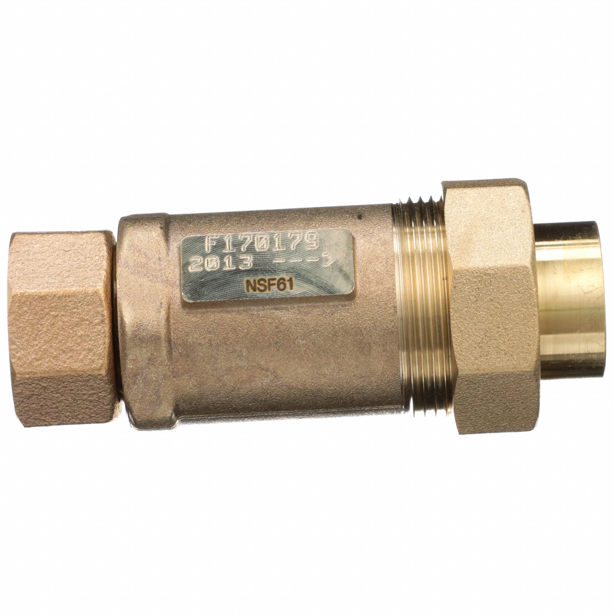 Backflow Preventer: 700XL, 1 in Pipe Size, FNPT x FNPT, 40 gpm Flow Rate, 4.5 in Overall Lg