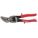 OFFSET AVIATION SNIP, LEFT, 9¾ IN OVERALL L, 1¼ IN CUTTING L, STEEL, PLASTIC, STEEL