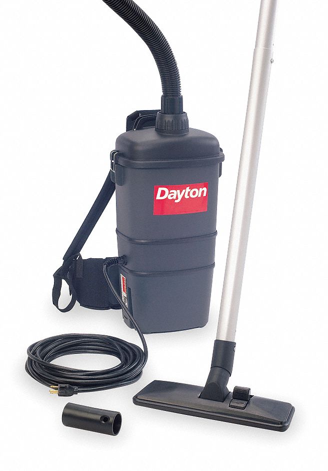 DAYTON Backpack Vacuum Cleaner,7 qt.,9A   Backpack Vacuum Cleaners   1UG82|1UG82