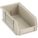 HANG AND STACK BIN, 4⅛ IN X 7⅜ IN X 3 IN, BEIGE, LABEL HOLDERS, 10 LB LOAD CAPACITY
