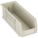 HANG AND STACK BIN, 5½ IN X 14¾ IN X 5 IN, BEIGE, LABEL HOLDERS, 50 LB LOAD CAPACITY