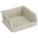 HANG AND STACK BIN, 11 IN X 10⅞ IN X 5 IN, BEIGE, LABEL HOLDERS, 50 LB LOAD CAPACITY