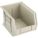 HANG AND STACK BIN, 8¼ IN X 10⅞ IN X 7 IN, BEIGE, LABEL HOLDERS, 50 LB LOAD CAPACITY
