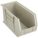 HANG AND STACK BIN, 8¼ IN X 18 IN X 9 IN, BEIGE, LABEL HOLDERS, 60 LB LOAD CAPACITY