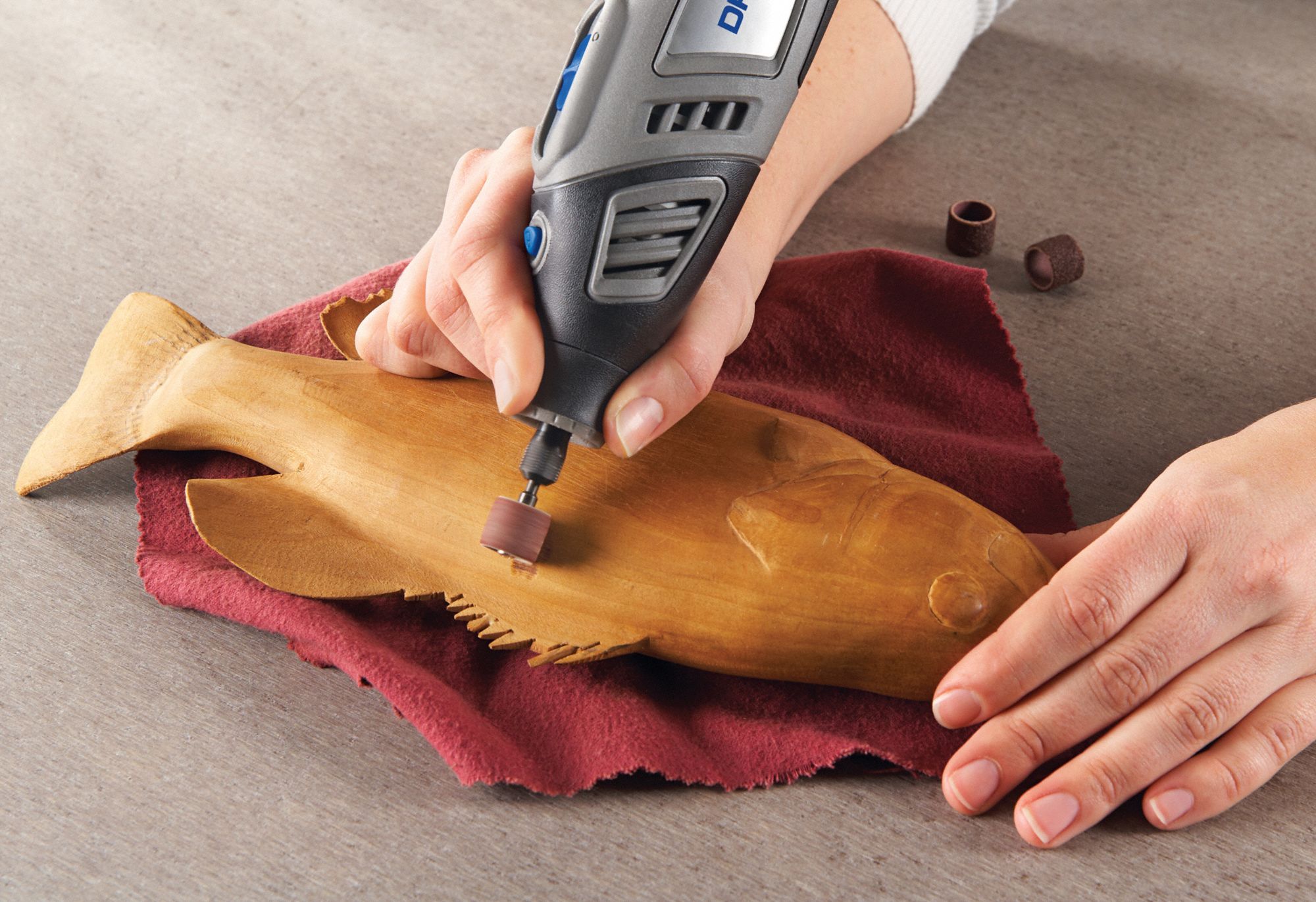 DREMEL Sanding Band, 1/2 in Drum Diameter, 1/2 in Drum Length, 60 Grit