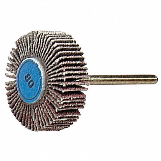 DREMEL Flap Wheel, 1 1/8 in, 3/8 in, Mounted 1UH69502 Grainger