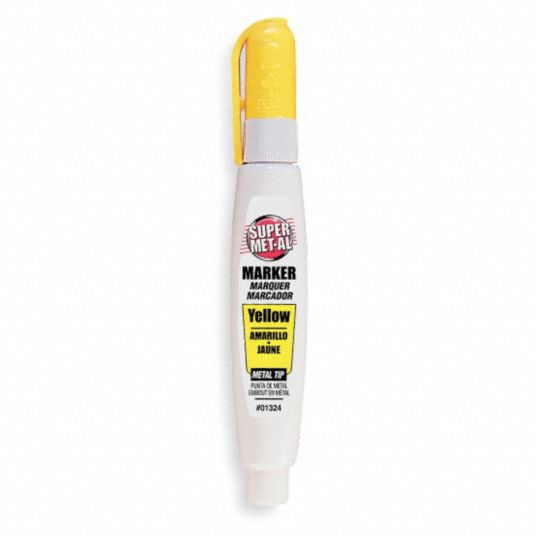 PAINT MARKER, INDUSTRIAL GRADE YELLOW, METAL TIP, FINE LINE