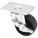 STANDARD PLATE CASTER, 2 IN WHEEL DIAMETER, 100 LB, 2½ IN MOUNTING H, POLYOLEFIN