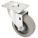 STANDARD PLATE CASTER, 4 IN WHEEL DIAMETER, 300 LB, 5⅛ IN MOUNTING H, SWIVEL CASTER