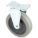 STANDARD PLATE CASTER, 4 IN WHEEL DIA, 300 LB, 5 3/16 IN MOUNTING H, RIGID CASTER