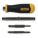 MULTI-BIT SCREWDRIVER, PHILLIPS/SLOTTED TIP, #1/¼ IN/#2/3/16 IN TIP SIZE, 4 TIPS, 68-012