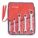 BOX END WRENCH SET, ALLOY STEEL, CHROME, 5 TOOLS, 7 MM TO 17 MM HEAD SIZES, REVERSING