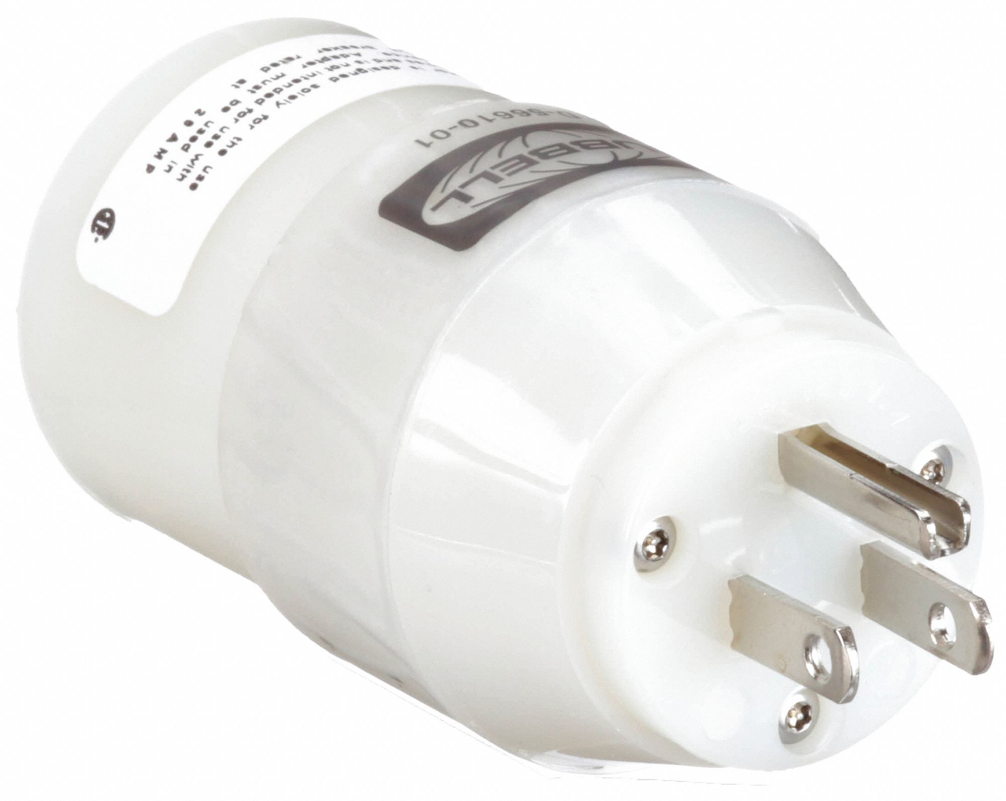 PLUG CONFIGURATION ADAPTER, LOCKING-BLADE TO STRAIGHT-BLADE, 15 A, 125V AC