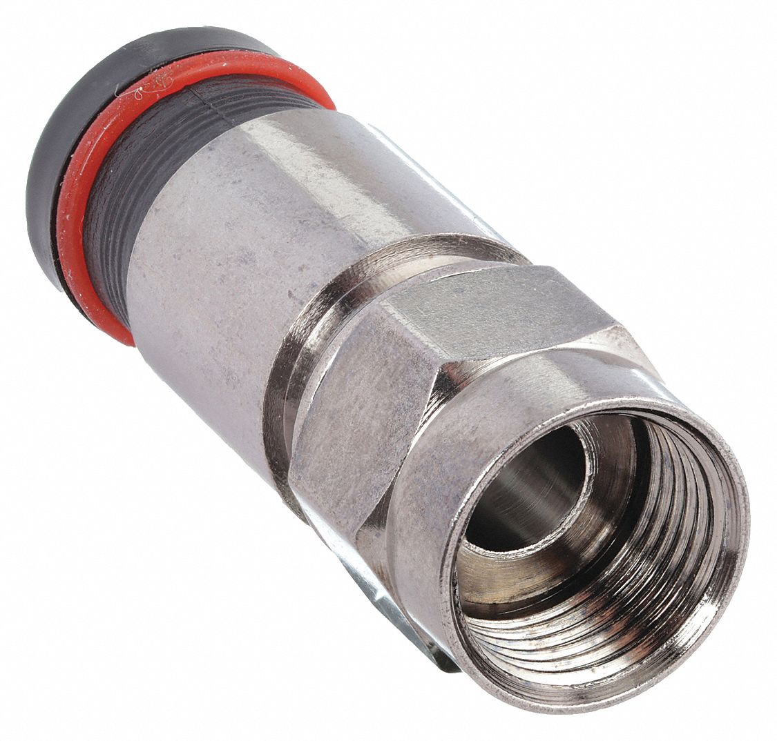 COAXIAL CONNECTOR,RG6,F TYPE,PK 10