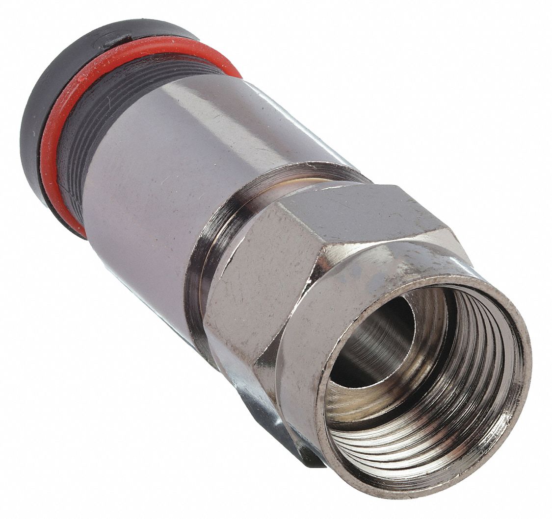 COAXIAL CONNECTOR,RG6,F TYPE,PK 50