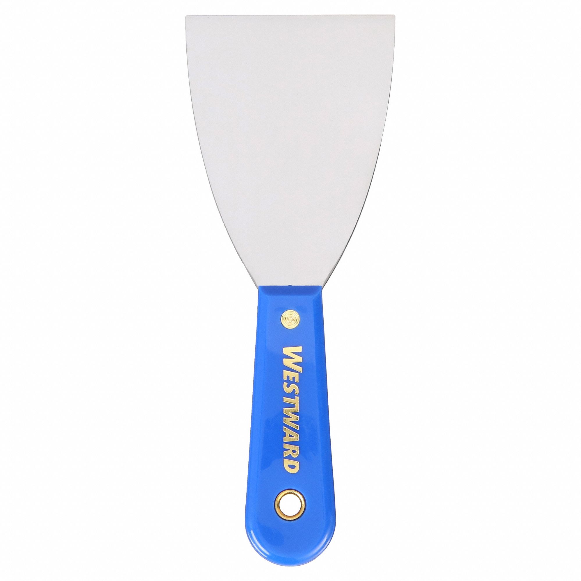 SCRAPER, CARBON STEEL BLADE, PLASTIC HANDLE, STIFF, TAPERED BLADE, 3 IN