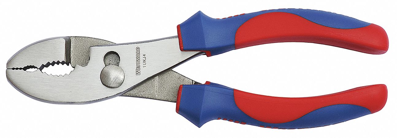 1 in Max Jaw Opening, 6 1/8 in Overall Lg, Slip Joint Plier