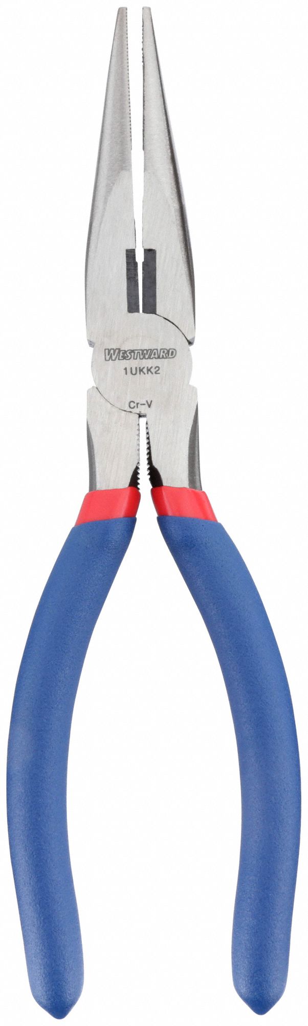 LONG NOSE PLIER,8-1/5" L,SERRATED