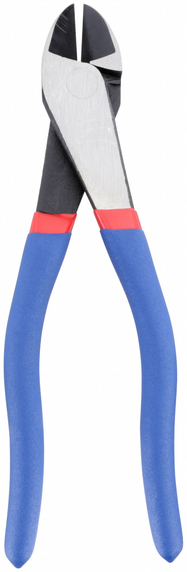 DIAGONAL CUTTING PLIER, FLUSH, STRAIGHT, OVAL, 1 IN JAW L, 1⅛ IN JAW W, 8 IN OVERALL L