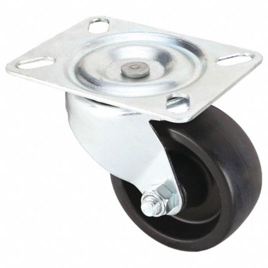 3 in Wheel Dia., 210 lb, NSF-Listed Sanitary Plate Caster - 1UKT2|1UKT2 ...