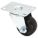 STANDARD PLATE CASTER, 2½ IN WHEEL DIAMETER, 175 LB, 3⅜ IN MOUNTING H, RUBBER