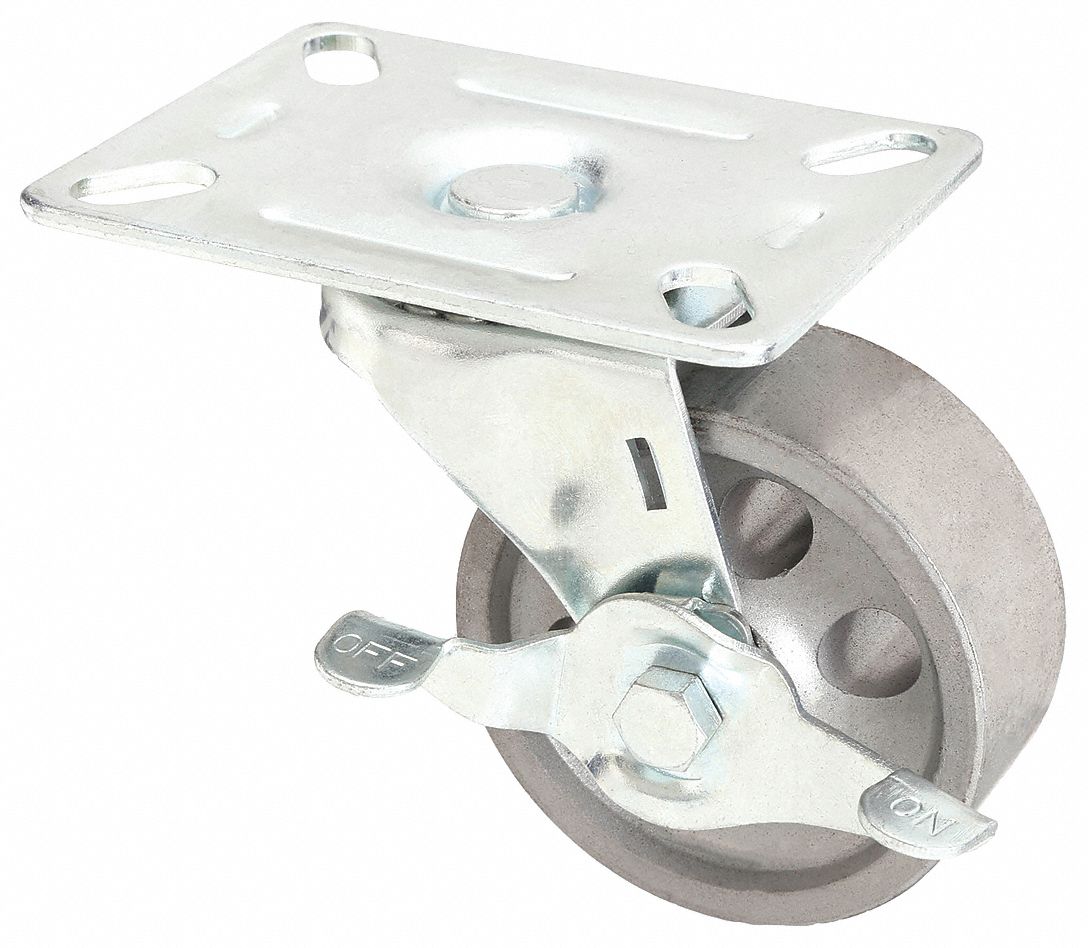 ROUL PIV PLAQ FRN,250LB,DIA3PO