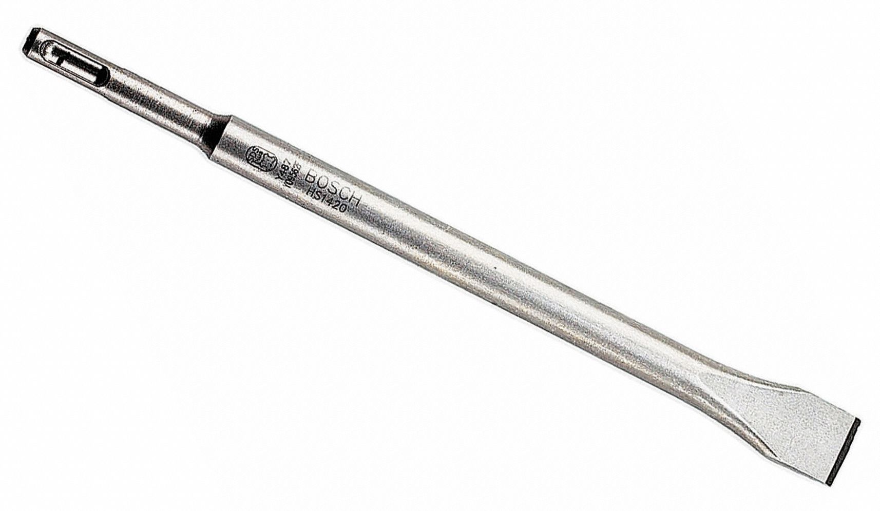 CHISEL BIT, ¾ IN HEAD W, 10 IN LENGTH, 25/64 IN SHANK DIAMETER, SDS