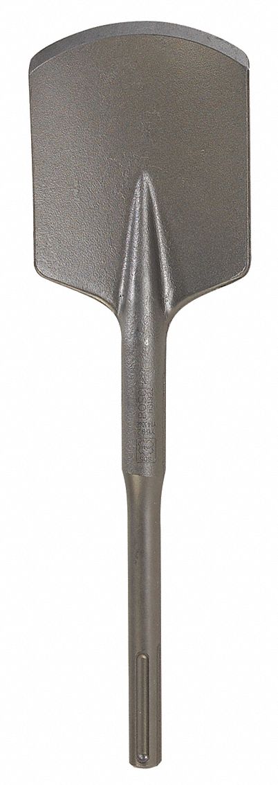Chisel Bit: 4 1/2 in Head Wd, 17 in Overall Lg, 45/64 in Shank Dia