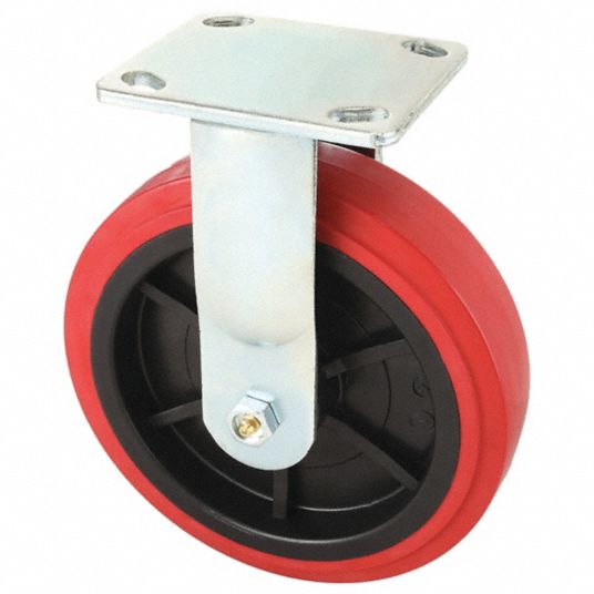 8 in Wheel Dia., 900 lb, Standard Plate Caster - 1ULK8|1ULK8 - Grainger