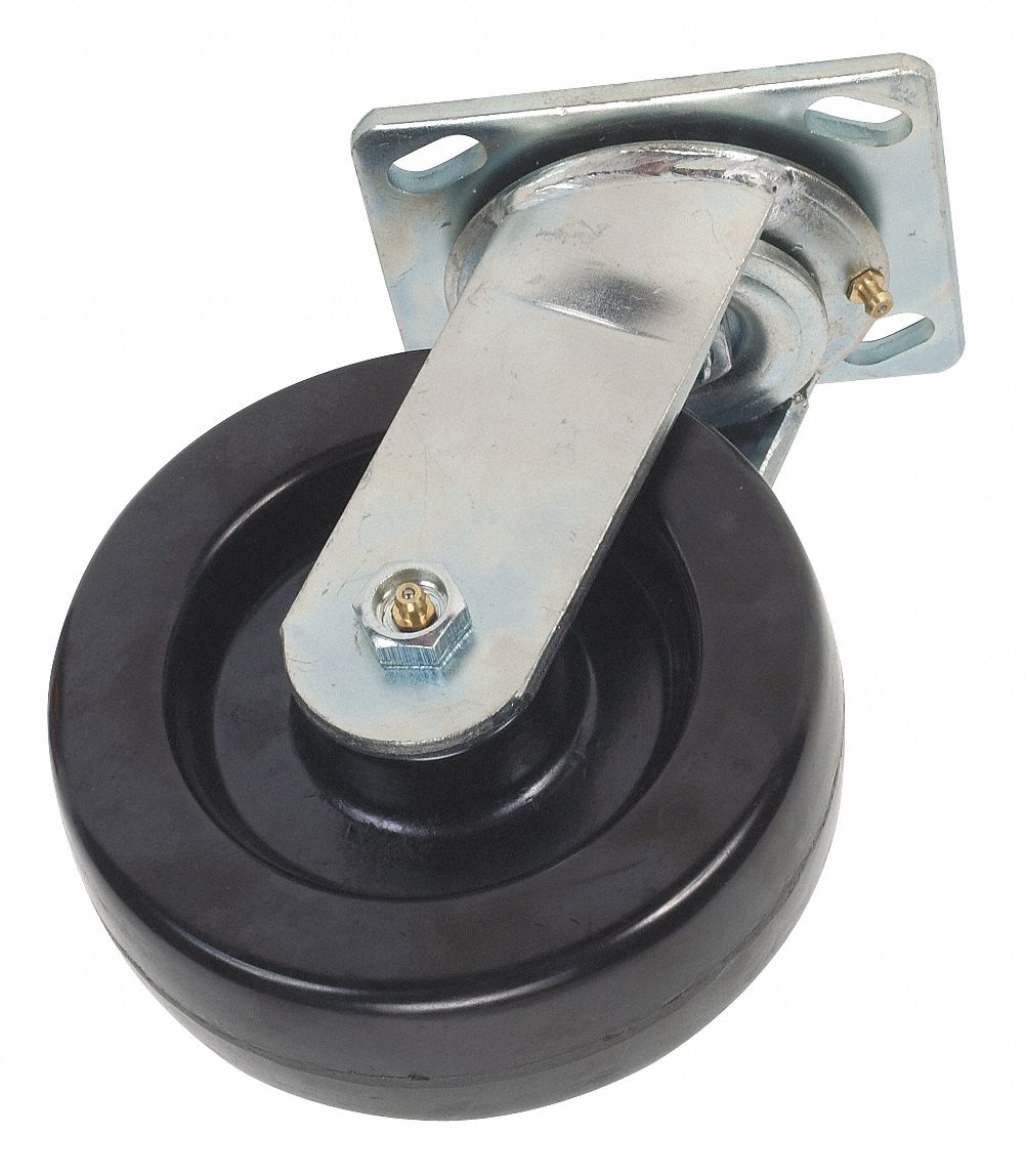 CASTERS 3" X 1.3/4" 1,000 lb.PLATE SWIVEL BALL BEARING BY GRAINGER QTY 4 