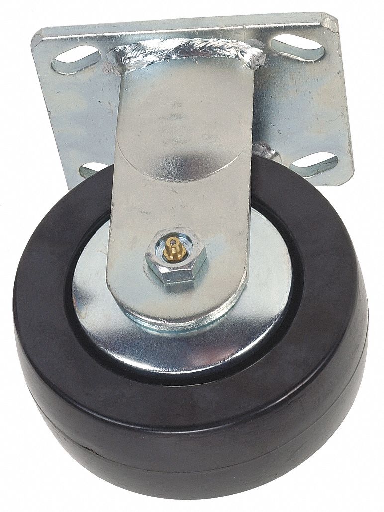 Standard Plate Caster, Rigid, Phenolic, 1000 lb, 5 in Wheel Dia. - Grainger