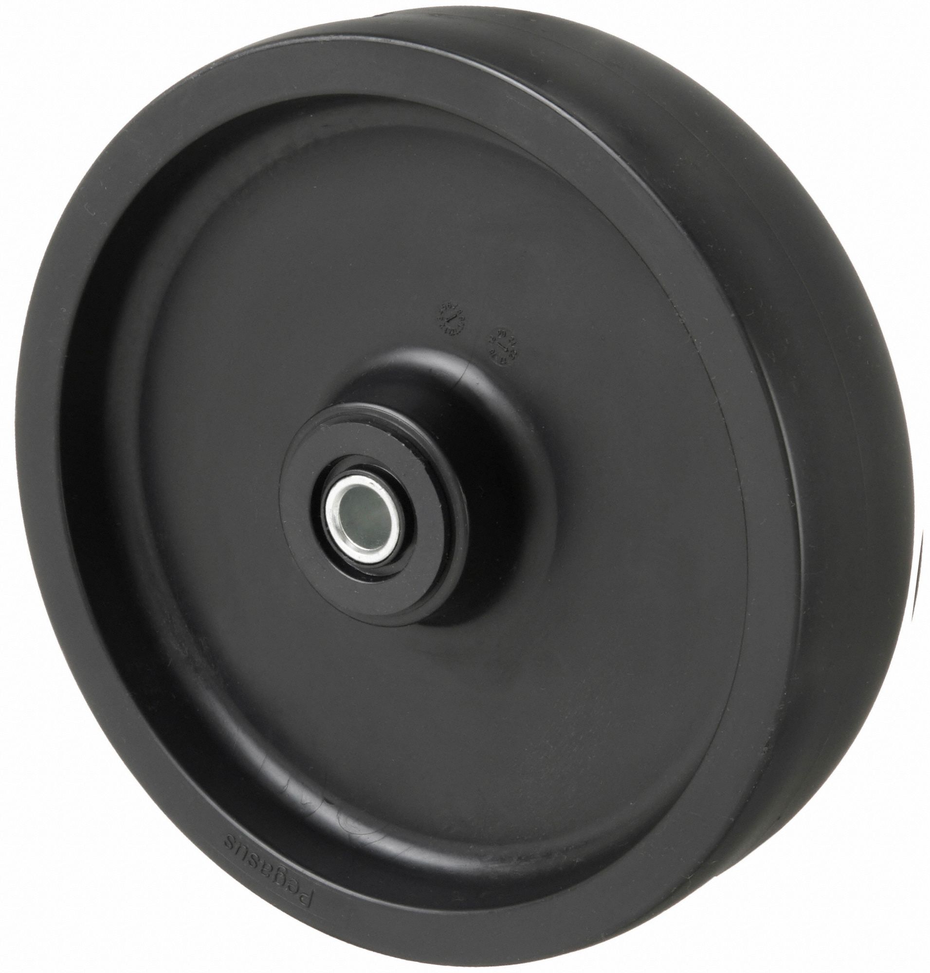 Caster Wheel: 8 in Wheel Dia., 2 in Wheel Wd, Polyolefin, 900 lb Load Rating, Std