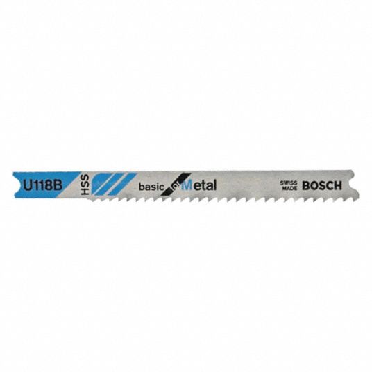 BOSCH Jig Saw Blade, 11 to 14 Teeth per Inch, PK 5 1UM30U118B Grainger