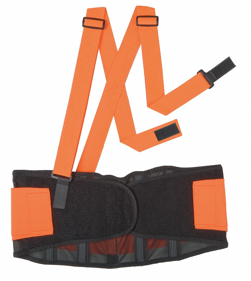 BACK SUPPORT WITH STAY,OR,POLYESTER,L