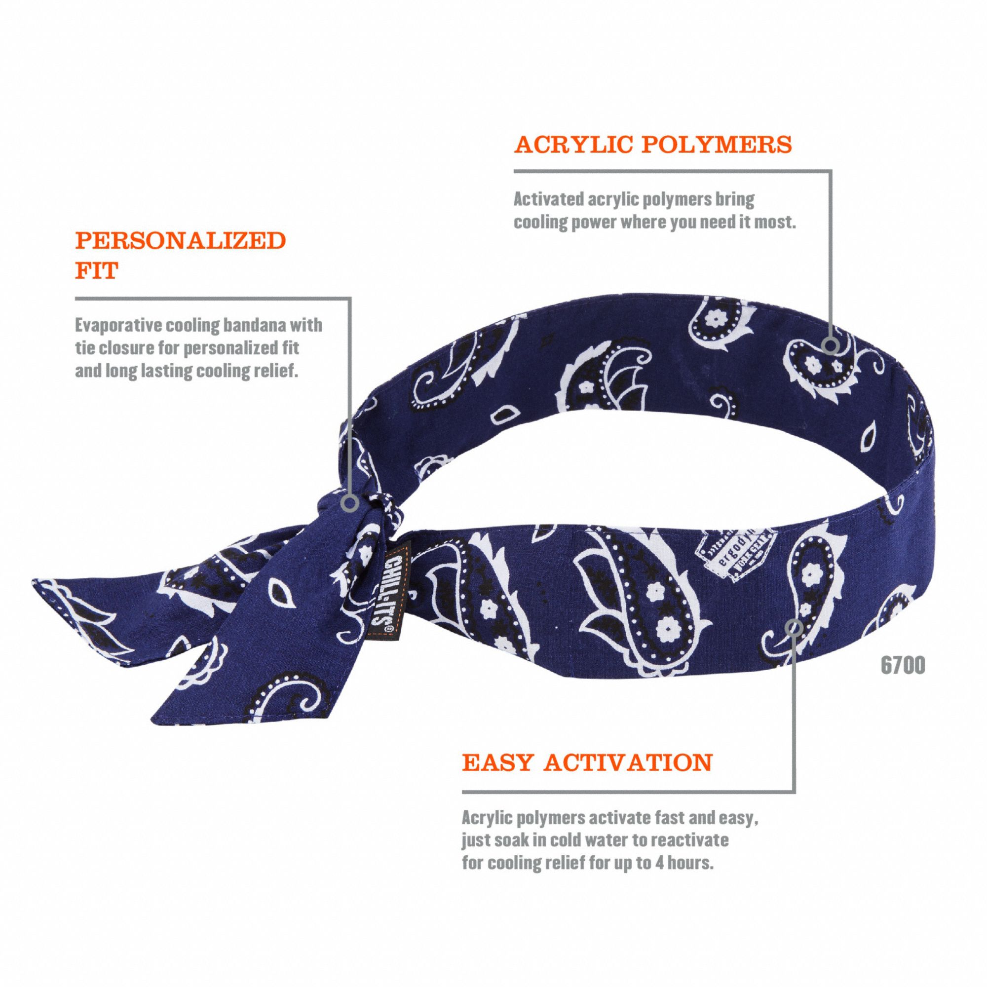 gel filled cooling bandana